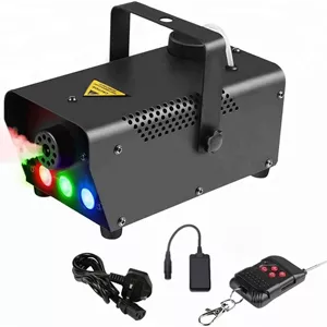 دستگاه مه ساز 500 وات LED با کنترل از راه دور بی سیم و سیمی برای مهمانی ها، هالووین، عروسی و جلوه های صحنه