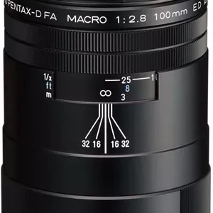 لنز ماکرو HD PENTAX-D FA 100mm F2.8ED AW، ضد گرد و غبار، مقاوم در برابر آب و هوا، ساختار AW (همه آب و هوا)، مشکی