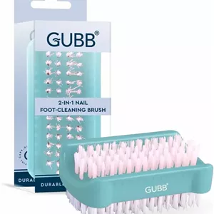 برس پدیکور 2 در 1 تمیز کننده ناخن و پا GUBB، ارائه دهنده تجربه مراقبت خوب از پا و ناخن - از بین برنده سلول های مرده پوست، موهای نرم و قوی، بادوام و راحت