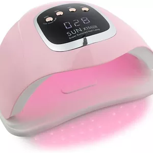دستگاه خشک کن لاک ناخن ارتقا یافته مدل Sun X11 Max 280W با توان بالا و 66LED، خشک کننده سریع با حسگر خودکار، لامپ UV LED یخی، نور پدیکور، خشک کردن ژل لاک و طراحی ناخن