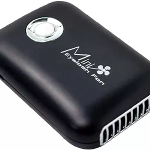 پنکه دستی مژه، مینی USB قابل شارژ، پنکه خنک کننده خشک کننده سریع، ابزار آرایش مشکی، مینی سشوار