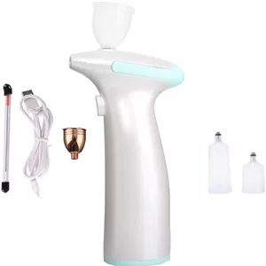 ایر براش مینی بی سیم با کمپرسور، ابزار حرفه ای قدرتمند برای آرایش، طراحی و نقاشی (آبی)