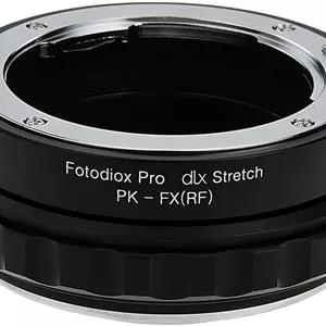 آداپتور مانت لنز کشویی Fotodiox DLX - لنزهای SLR با مانت Pentax K (PK) به بدنه دوربین های بدون آینه سری Fujifilm X با هلیکوئید فوکوس ماکرو و فیلترهای مغناطیسی