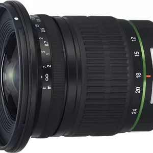 لنزهای دوربین پنتاکس SMC DA 12-24 mm/4.0 و مشکی (0.3 متر، 39، مشکی، 8.4 سانتی متر 7.7 x 8.75)