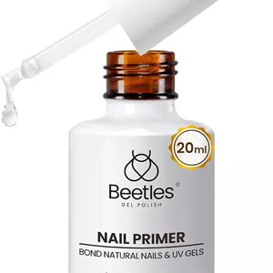 پرایمر ناخن 20 میلی لیتری Beetles برای لاک ناخن، پرایمر آماده سازی ناخن، بدون اسید، خشک شدن سریع در هوا، مناسب برای ناخن های اکریلیک و ژل UV برای بانوان