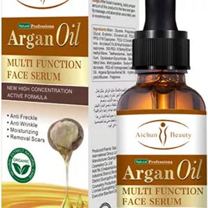 سرم صورت چند منظوره روغن آرگان، کرچک، جوجوبا و درخت چای آیچون بیوتی، ترمیم کننده طبیعی، مرطوب کننده و ضد لک 30 میلی لیتر (روغن آرگان)