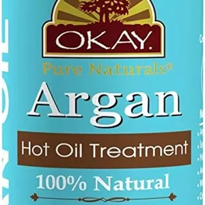 اوکی روغن آرگان داغ برای ترمیم و احیای موهای آسیب دیده، تغذیه کننده و نرم کننده کوتیکول مو، بهبود ظاهر مو، فاقد سیلیکون و پارابن، مناسب برای انواع مو، ساخت آمریکا، ۱۷۷ میلی لیتر