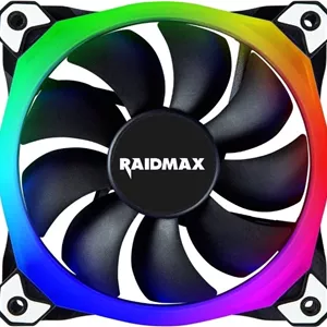 فن کیس 120 میلی متری RGB ریدمکس NV-R120B، فن RGB با ابعاد 120x120x25 میلی متر، کم صدا، سازگار با Asus Aura Sync، MSI Light Sync، Gigabyte RGB | NV-R120B