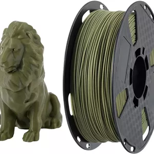 فیلامنت پرینتر سه بعدی PLA Max PLA  سبز ارتشی CC3D، قطر 1.75 میلی متر، 1 کیلوگرم، متریال پرینت سه بعدی FDM، PLA Pro، PLA Plus، فیلامنت سبز، سبز نظامی