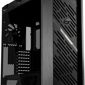 کیس کامپیوتر گیمینگ ASUS ROG Strix Helios II EATX mid-Tower با پنل های شیشه ای حرارت دیده دوگانه، پشتیبانی از کارت گرافیک تا طول 450 میلی متر، نگهدارنده کارت گرافیک و پشتیبانی از رادیاتور تا 420 میلی متر