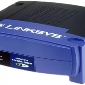 پرینت سرور سوئیچ دار 2 پورت Linksys - 4 پورت، آبی، کنترل لمسی