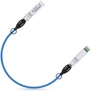 کابل Twinax SFP  10G رنگی، کابل مسی اتصال مستقیم (DAC) پسیو، 0.42 متر (1.37 فوت) آبی، برای Cisco SFP-H10GB-CU0.4M، Meraki، Ubiquiti، Mikrotik، Intel، Fortinet، Netgear، D-Link، Supermicro