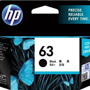 کارتریج جوهر مشکی اصلی HP 63 - مشکی | F6U62AN