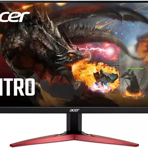 مانیتور گیمینگ 23.8 اینچی Acer Nitro KG241Y Sbiip Full HD (1920 x 1080) VA | فناوری AMD FreeSync Premium | نرخ نوسازی 165 هرتز | 1 میلی‌ثانیه (VRB) | طراحی ZeroFrame | 1 پورت Display 1.2 و 2 پورت HDMI 2.0، مشکی