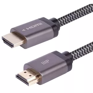 کابل HDMI 2.1 با سرعت فوق العاده بالا و روکش بافته شده Monoprice 8K - طول 3 فوت - مشکی (بسته 5 عددی) 48 گیگابیت بر ثانیه، سازگار با Sony PS 5، PS 5 Digital Edition، Xbox Series X و Xbox Series S