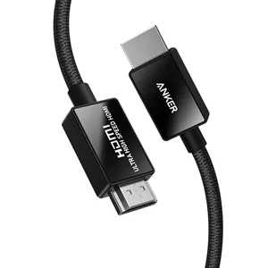 کابل HDMI انکر 8K@60Hz، سرعت فوق العاده بالا 6.6FT 4K@120Hz 48Gbps Ultra HD، کابل HDMI پشتیبانی از Dynamic HDR، eARC، Dolby Atmos، سازگار با PlayStation 5، Xbox Series X، تلویزیون های سامسونگ