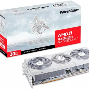 کارت گرافیک پاورکالر Hellhound Spectral White AMD Radeon RX 7900XT با حافظه 20GB GDDR6