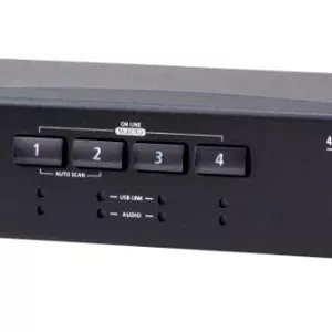سوئیچ KVM HDMI 4K با USB 3.0 چهار پورت ATEN با حالت میکسر صدا