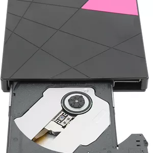 درایو DVD اکسترنال فوق باریک کامپیوتر، USB 3.0 با سرعت 5 گیگابیت بر ثانیه، رایتر CD DVD قابل حمل و باریک، سازگار با ویندوز XP/7/8/10، سیستم عامل مک، لینوکس، برای لپ تاپ، کامپیوتر و دسکتاپ