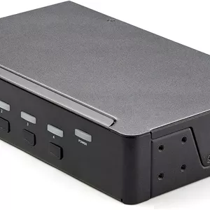 سوئیچ KVM چهار پورت HDMI استار تک - مانیتور تکی 4K 60Hz Ultra HD HDR - سوئیچ KVM دسکتاپ HDMI 2.0 با هاب USB 3.0 دو پورت (5Gbps) و 4 عدد USB 2.0 HID، صدا - تعویض کلید میانبر - TAA