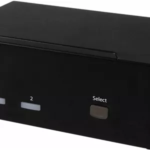 سوئیچ KVM دو پورت VGA استار تک - VGA دوگانه - کلید میانبر و پشتیبانی از صدا - سوئیچ KVM 1920x1200 - سوئیچ ویدئویی KVM (SV231DVGAU2A)، مشکی