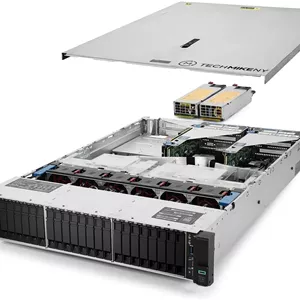 سرور TechMikeNY 2X Silver 4110 2.10Ghz 16-Core 128GB RAM 24x 2TB ProLiant DL380 G10 (بازسازی شده)