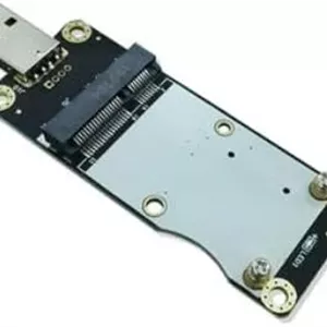 برد آداپتور Mini PCI Express/PCIE به USB برای مودم ماژول WiFi Wireless WWAN 4G LTE با اسلات کارت SIM UIM (MINIPCIEUSB TYPE2)
