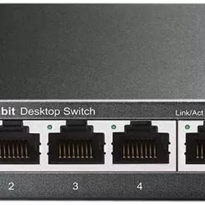 سوییچ 5 پورت گیگابیتی اترنت TP-Link TL-SG105S | قابل نصب روی میز/دیوار | Plug & Play | بدون فن | بدنه فلزی مستحکم | QoS 802.1p/DSCP و IGMP Snooping | طراحی جمع و جور