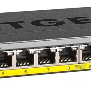 سوئیچ غیر مدیریتی 16 پورت گیگابیتی اترنت PoE نت گیر (GS116PP) - با 16 پورت PoE  @ 183W، رومیزی، قابلیت نصب روی دیوار یا رک، و حفاظت مادام العمر محدود
