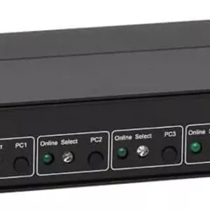 سوئیچ KVM چهار پورت DisplayPort USB Tripp Lite، سوئیچ KVM چهار پورت DP USB، 4K 60 هرتز، HDR، HDCP 2.2، DP 1.4، کابل های USB 3.0، مشکی (B005-DPUA4)