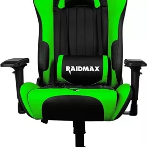 صندلی گیمینگ کامپیوتر RAIDMAX مشکی / سبز | DK707GN