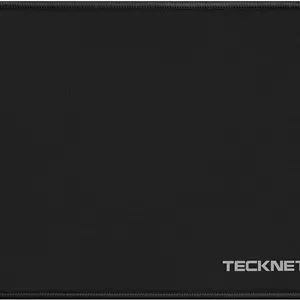 پد ماوس TECKNET، 280 x 210 میلی متر، پد ماوس بازی با روکش ضد آب و لاستیک ضد لغزش برای دفتر کار، کار، بازی، مطالعه، لپ تاپ، کامپیوتر، خانه - مشکی