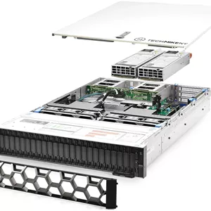 سرور TechMikeNY 2X Silver 4114 2.20Ghz 20 هسته ای 64 گیگابایت رم 24x 2 ترابایت VM Host VxRail P570F (بازسازی شده)