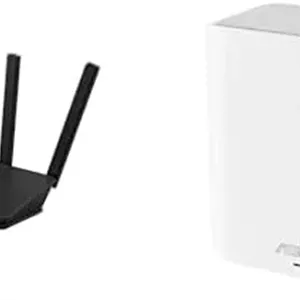 مجموعه روتر ASUS RT-BE58U WiFi 7 AiMesh با قابلیت توسعه، امنیت شبکه تجاری، شبکه VPNZenWiFi BD4 Dual-Band WiFi 7 Mesh، پوشش 227 متر مربع، پورت های دوگانه 2.5G، کنترل والدین