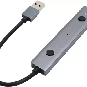 هاب USB با پوسته آلیاژ آلومینیوم و کنترل صوتی هوش مصنوعی برای کامپیوتر، لپ تاپ و تبلت، نصب آسان