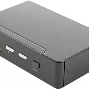 سوئیچ KVM دو پورت HDMI استار تک - مانیتور تکی 4K 60Hz Ultra HD HDR - سوئیچ KVM دسکتاپ HDMI 2.0 با هاب USB 3.0 دو پورت (5Gbps) و 4 پورت USB 2.0 HID، صدا - سوئیچینگ کلید میانبر - TAA