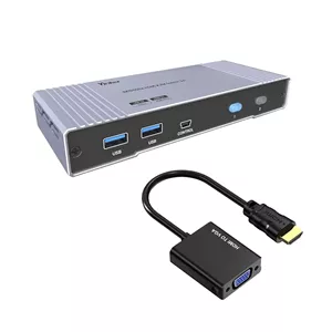سوئیچ HDMI 8K به همراه آداپتور HDMI به VGA