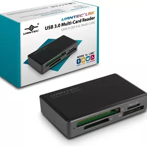 کارت خوان چند منظوره USB 3.0 ون تک UHS-II, SD 4.0, Multi-LUN (UGT-CR615)، مشکی