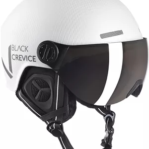 کلاه ایمنی اسکی BLACK CREVICE Sölden I کلاه ایمنی اسکی با نقاب به سبک خلبانی I کلاه ایمنی اسکی مردانه و زنانه I کلاه ایمنی اسنوبرد یونیسکس I کلاه ایمنی اسکی تنفسی I قابلیت تنظیم سایز