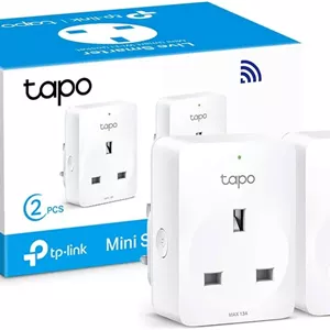 پریز هوشمند وای فای TP-Link Tapo، سازگار با آمازون الکسا (Echo و Echo Dot)، گوگل هوم، پریز هوشمند بی سیم، اشتراک گذاری دستگاه، بدون نیاز به هاب - Tapo P100 (بسته 2 عددی)