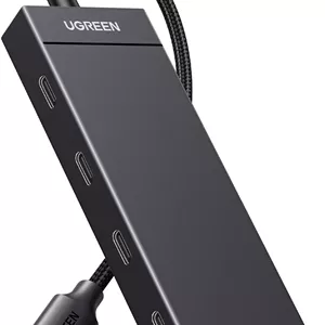 هاب USB C یوگرین 10 گیگابیت بر ثانیه، آداپتور 4 پورت Type C 3.2 Gen 2، هاب USB پرسرعت، توسعه دهنده آداپتور چند پورت برای لپ تاپ، کامپیوتر رومیزی، ایکس باکس، PS5، ماوس، کیبورد، فلش درایو، یو دیسک، پرینتر