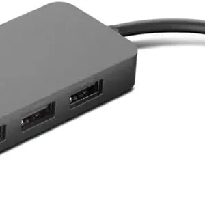 هاب USB-C لنوو به 4 پورت USB-A مدل 4X90X21427 - خاکستری آهنی