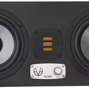 مانیتور استودیویی اکتیو سه طرفه Eve Audio SC307 با ووفر 6.5 اینچی، توییتر AMT RS3، طراحی سه آمپلی فایری، فیلترهای مبتنی بر DSP و کنترل صدا، اتصالات ورودی XLR و RCA، تکی، مشکی | SC307
