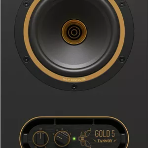 مانیتور استودیویی Tannoy GOLD 5 Premium 200 واتی Bi-Amplified Nearfield با تکنولوژی منبع نقطه ای دوال کانسنتریک 5 اینچی، مشکی | GOLD5