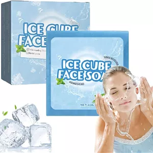 صابون مکعب یخی آبرسان پوست جی اسکین بیوتی، صابون طبیعی، صابون مکعب یخی مرطوب کننده پوست جی اسکین، صابون مکعب یخی آبرسان پوست جی اسکین برای پاکسازی عمیق صورت (1 عدد)