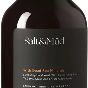 مایع دستشویی لایه بردار نمک و گل، ترنج و وتیور با مواد معدنی دریای مرده و آلوئه ورا، 500 میلی لیتر - صابون دست لوکس برای پوست نرم و مرطوب، ایده آل برای استفاده روزانه
