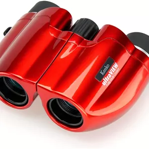 دوربین دوچشمی فشرده کنکو مدل Ultra View M، 8x20، منشور Porro، پوشش چندلایه کامل، فوق العاده سبک، 149 گرم، مناسب برای کنسرت، استفاده زنده و فضای باز، قرمز