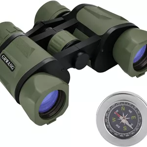 دوربین دوچشمی حرفه ای 10x40 HD برای بزرگسالان و کودکان، دوربین دوچشمی ضد ضربه با لنز BAK4 FMC، دید بزرگ و ضد آب، ایده آل برای تماشای پرندگان، ورزش، شکار، هدیه، سبز