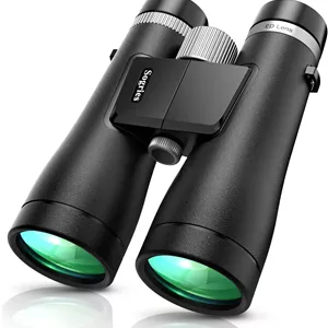 دوربین دوچشمی 12x50 ED برای بزرگسالان - منشور سقفی حرفه ای، سیستم اپتیکال HD با دستگیره ضد لغزش، ضد آب IPX7، دوربین دوچشمی لنز منشور BAK4 با قدرت بالا برای تماشای پرندگان و مسافرت