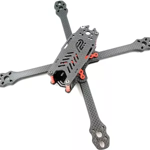 فریم مسابقه ای FPV 220 با بازوهای 6 میلی متری فیبر کربنی، کیت فریم کوادکوپتر مسابقه ای RC Drone FPV، کوادکوپتر فری استایل True X UAV، بازوهای فریم